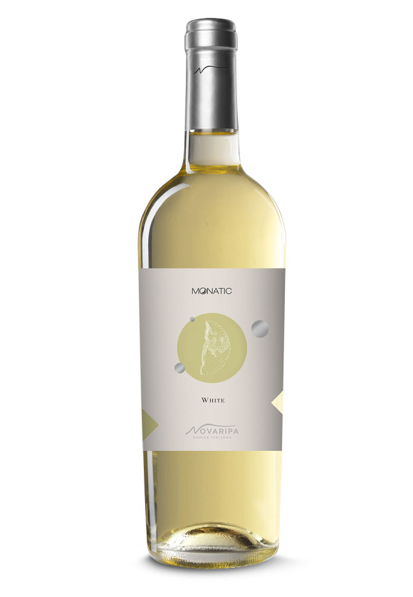 Baltas itališkas vynas MONATIC WHITE Pecorino