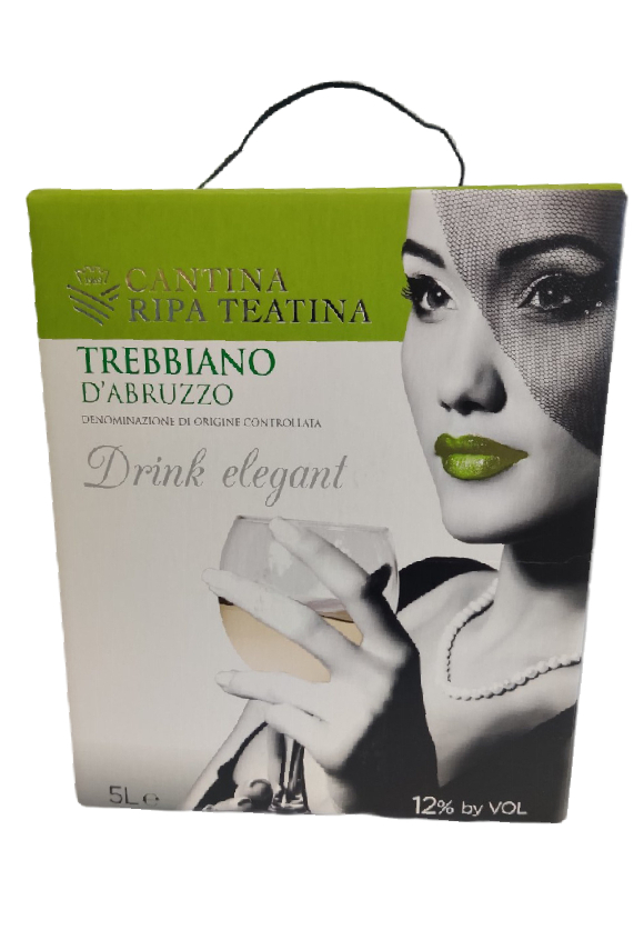 Baltas sausas vynas DRINK ELEGANT Trebbiano d’Abruzzo DOC