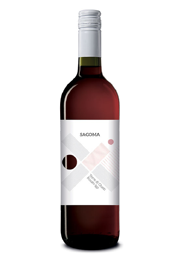 Rožinis sausas vynas SAGOMA Terre di Chieti Rosato IGP